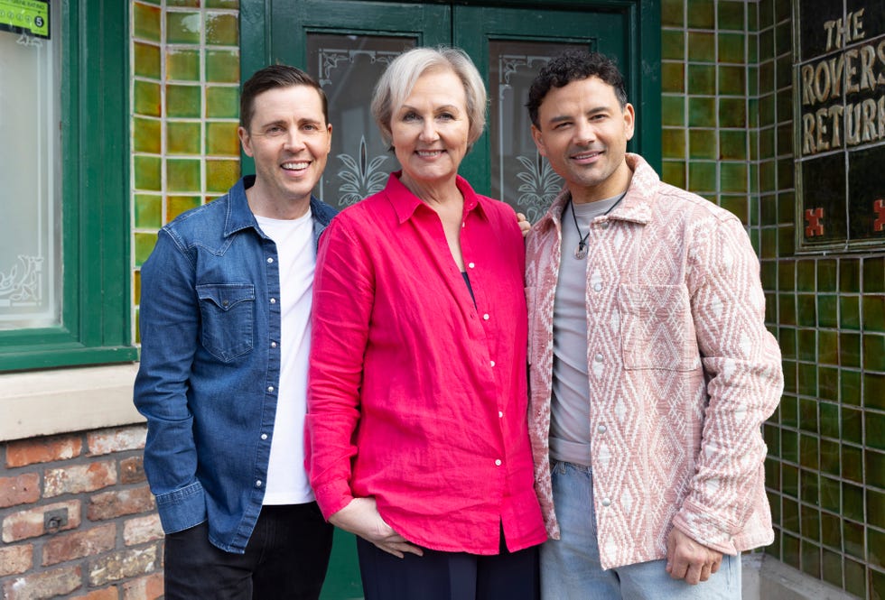 Todd Grimshaw, Eileen Grimshaw and Jason Grimshaw in Coronation Street todd grimshaw, eileen grimshaw and jason grimshaw in coronation street
