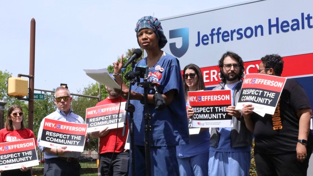 Carla Lecoin, a registered nurse who works with mothers and babies at Jefferson Einstein Philadelphia Hospital