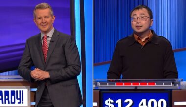 Ken Jennings and Jamie Ding on the