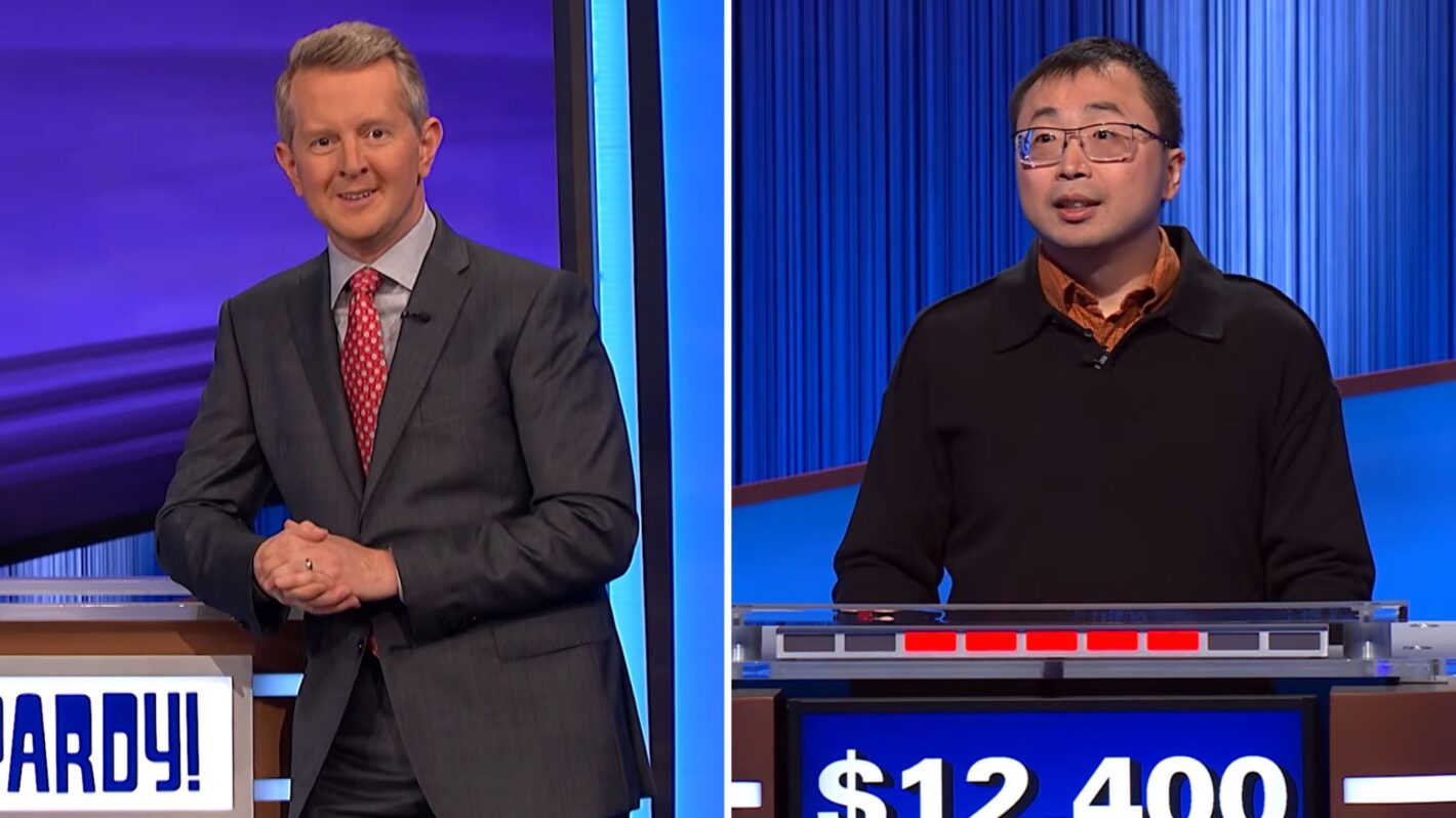 Ken Jennings and Jamie Ding on the