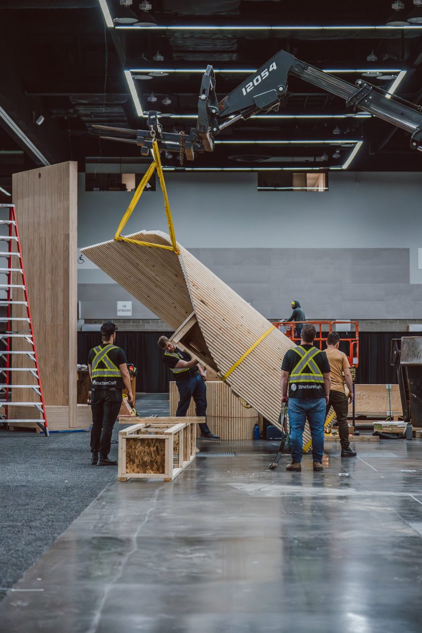 Lake Flato Mass Timber pavilion