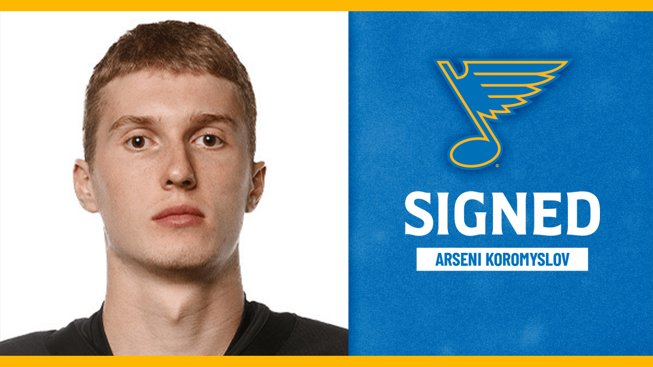 Blues sign Koromyslov to entry-level contract