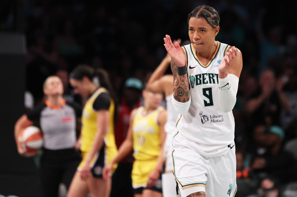 Former Liberty Guard Natasha Cloud.