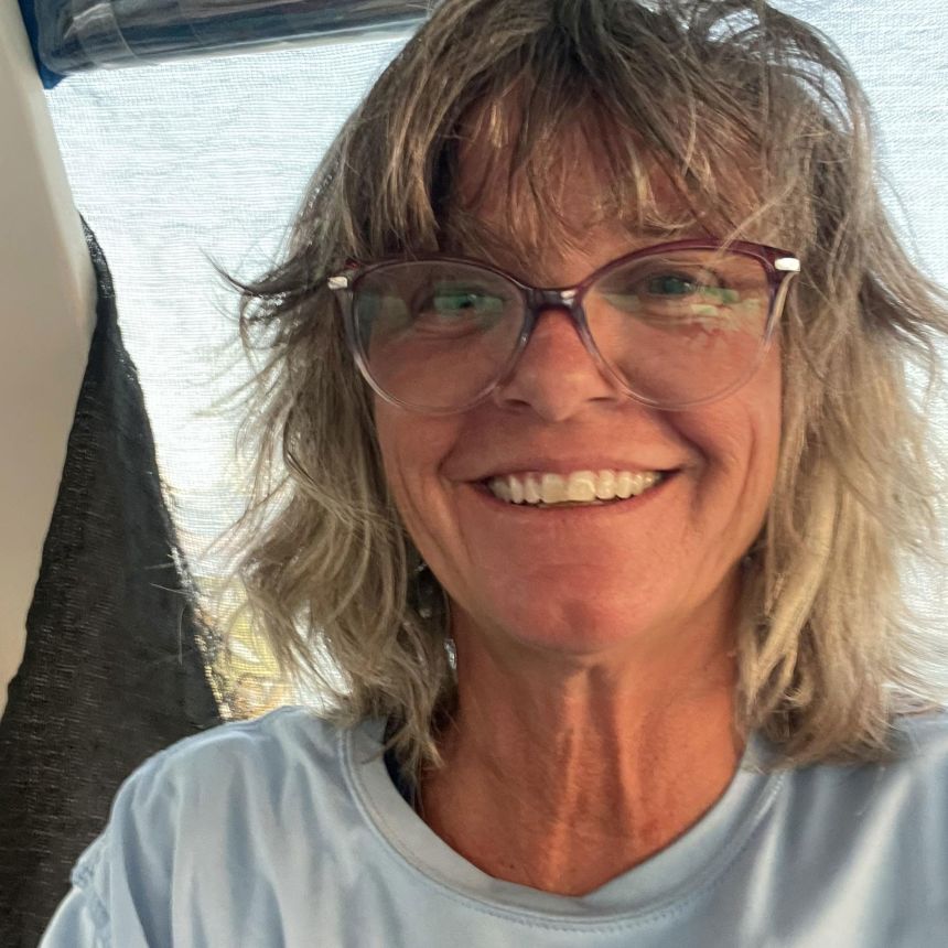 A photo of Lynette Hooker, who is reportedly missing at sea.