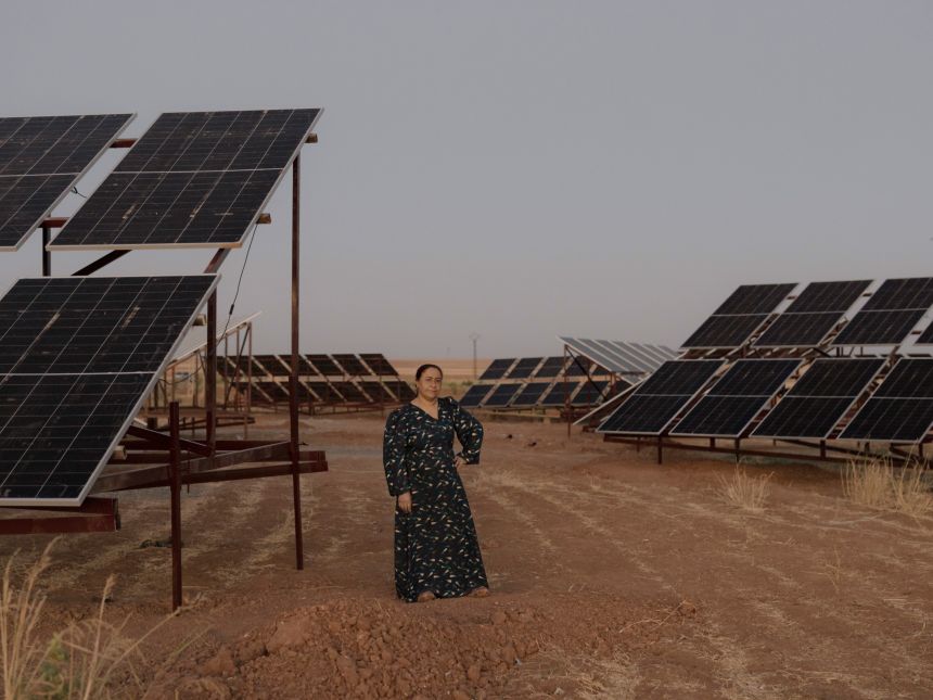A series of images taken in Rojava, northeast Syria, saw Matteo Trevisan awarded second place in the Environment category.