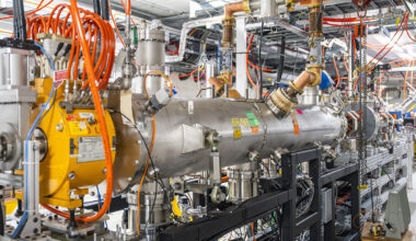 FAST/IOTA, an accelerator technology test facility at Fermilab, will serve as one of the testbeds for the AI tools developed by the Multi-Office Accelerator Team. Photo: Ryan Postel, Fermilab