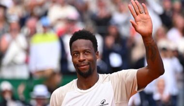Gael Monfils plays his final match at the Rolex Monte-Carlo Masters on Tuesday.