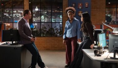 Sean Murray as Timothy McGee, Katrina Law as Jessica Knight,and Diona Reasonover as Kasie Hines —