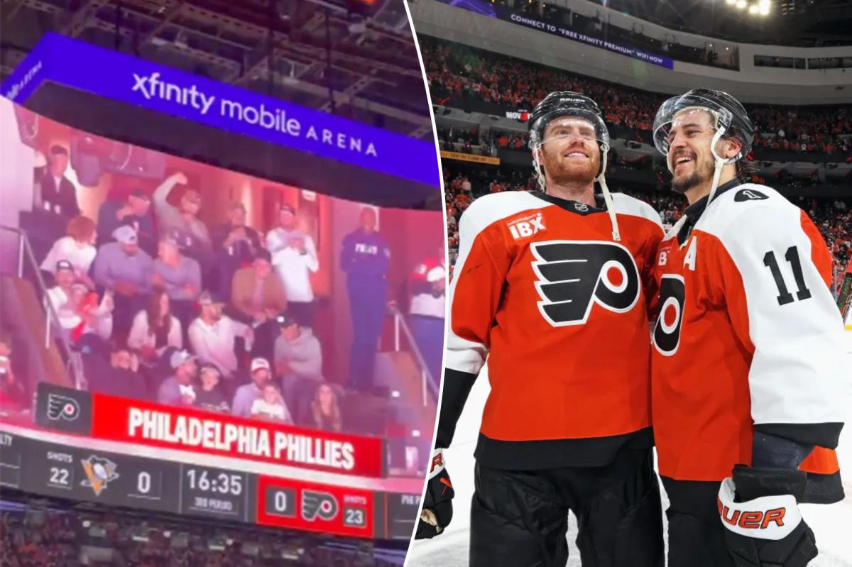 Phillies players, families viciously booed for horrific start while at Flyers playoff game