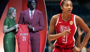 Angel Reese excited by Dream's Madina Okot first-round draft pick