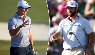 Cameron Young chases down Rory McIlroy to set up epic Masters Sunday