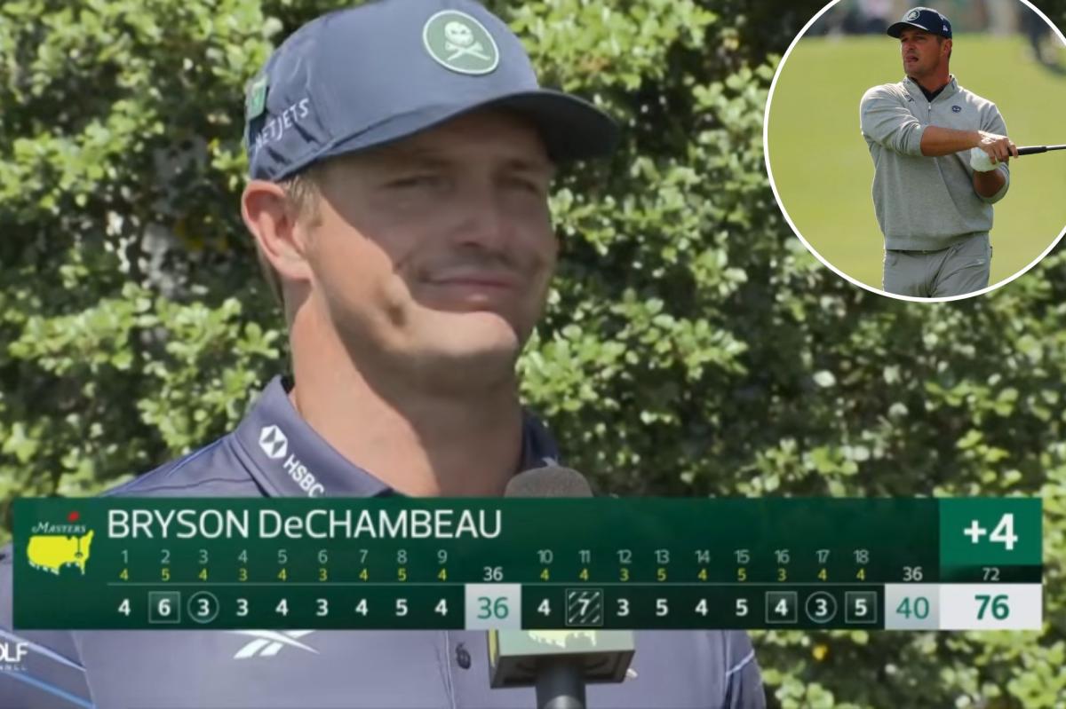 Bryson DeChambeau baffled by question about 3D-printed 5 iron at Masters