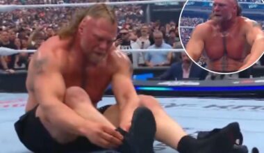 Brock Lesnar appears to stunningly retire at WrestleMania 42