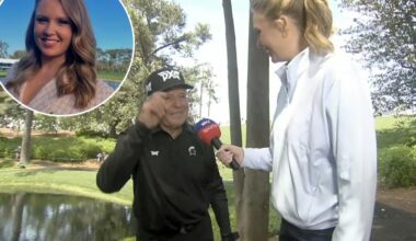 Gary Player has awkward Masters moment with 'good-looking' host