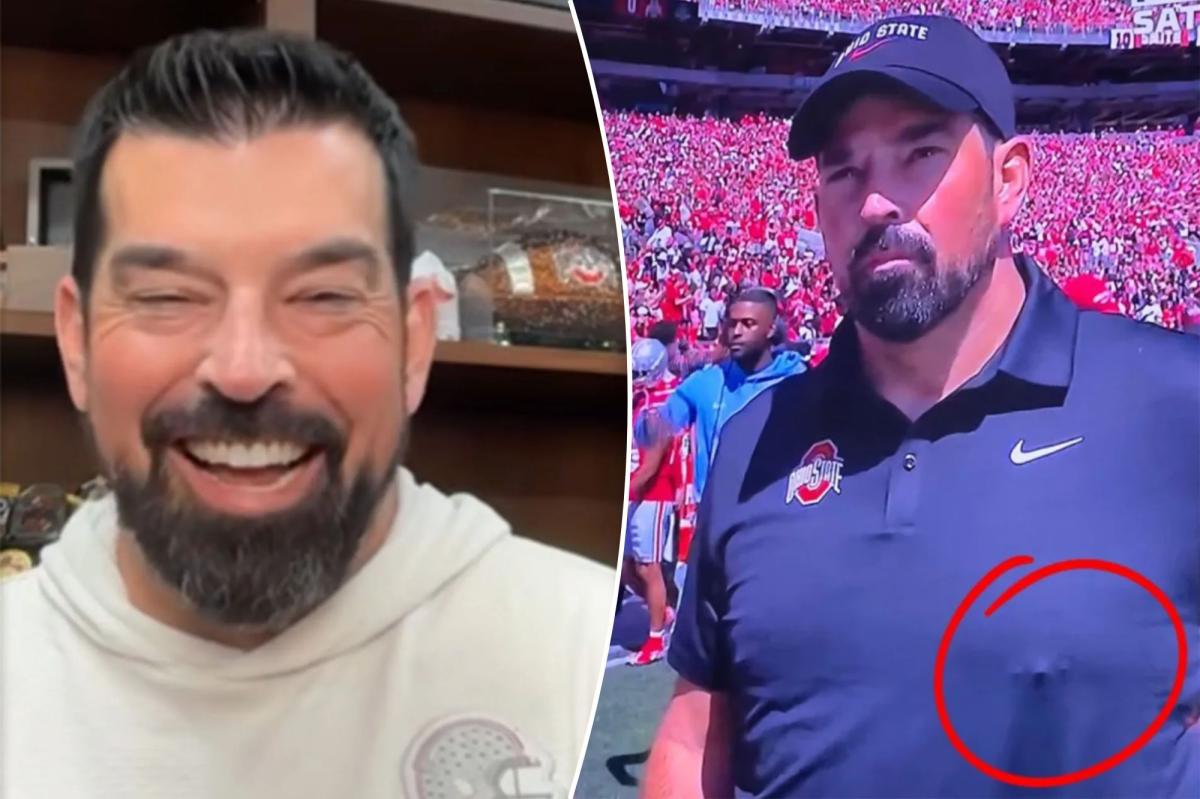 Ohio State's Ryan Day finally responds to nipple ring speculation