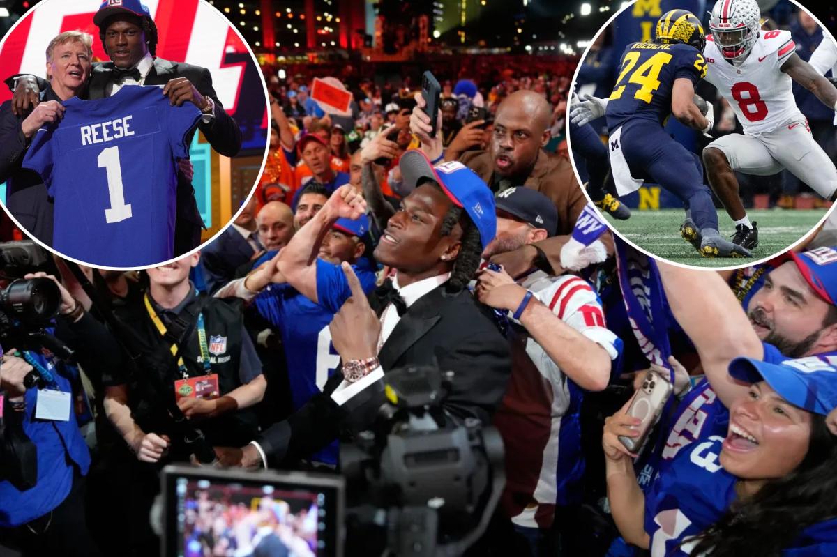 Giants surprisingly go Arvell Reese with No. 5 pick of 2026 NFL Draft