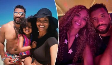 Russell Wilson hits beach vacation with Ciara while stuck in NFL limbo