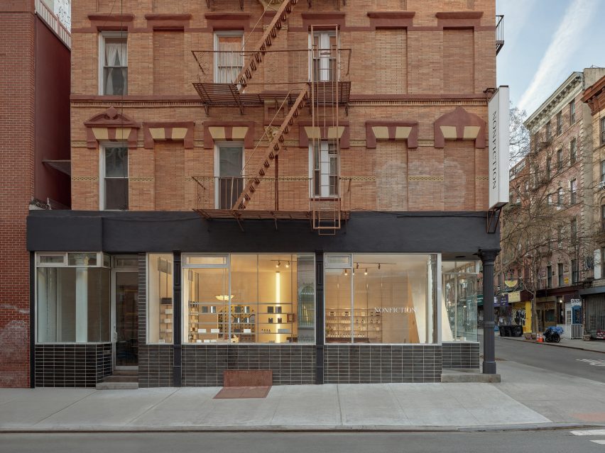 Exterior of the Nonfiction NYC store on Orchard Street, New York