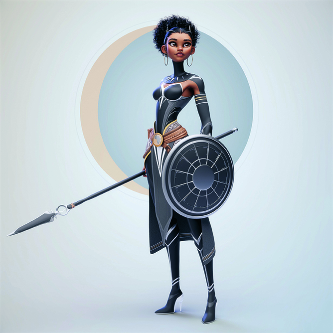 Character designs in 3D