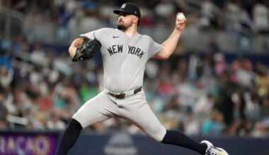 Yankees' Rodon has scoreless first rehab outing in High-A