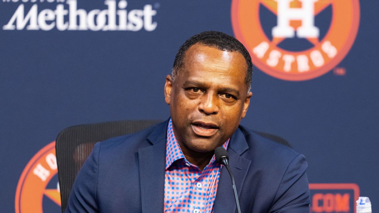 Astros GM Dana Brown backs Joe Espada amid slow start