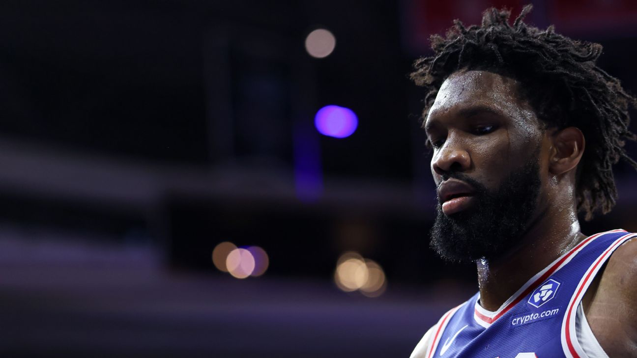 Joel Embiid, irked by being ruled out Wednesday, out again