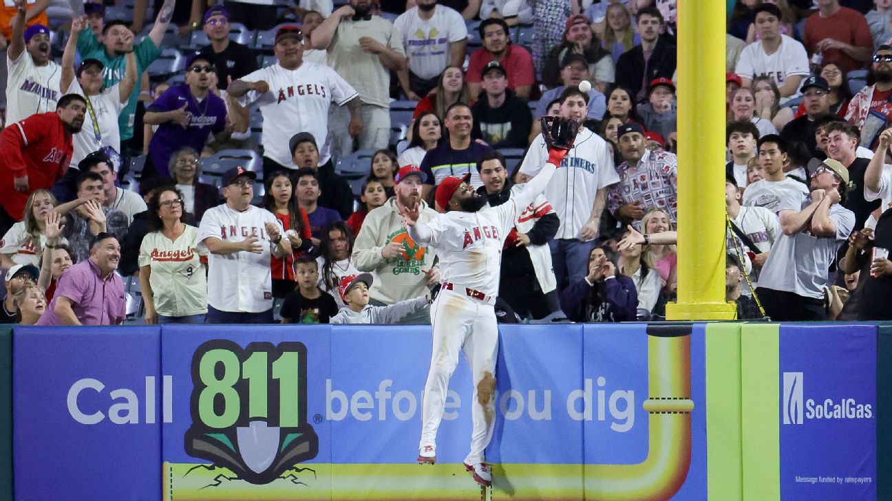 Jo Adell robs Mariners of three homers in Angels' 1-0 win