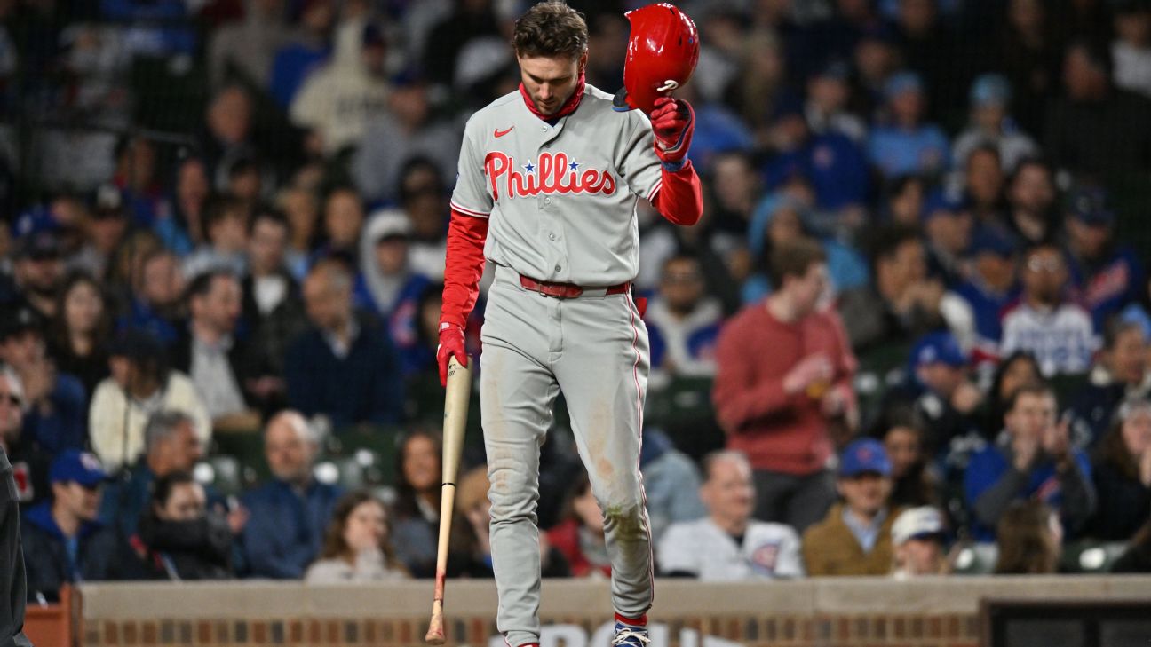 Phillies' frustrations mount as Cubs deliver 8th loss in row