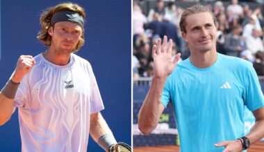 Andrey Rublev and Alexander Zverev are both into their 33rd ATP 500 quarter-finals.
