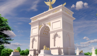 Planned "Arc de Trump" would be over twice as high as Lincoln Memorial