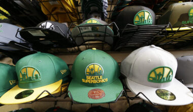 NBA expansion Seattle Sonics SuperSonics NBA finals OKC Thunder hats...