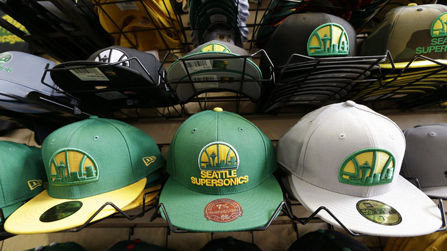 NBA expansion Seattle Sonics SuperSonics NBA finals OKC Thunder hats...