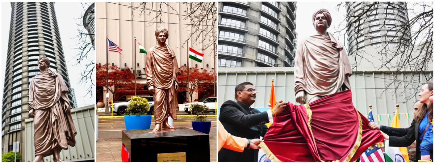 Seattle Unveils First City-Hosted Swami Vivekananda Statue in the United States
