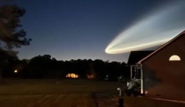 SpaceX Falcon 9 launch bright and visible in Tuesday pre-dawn sky :: WRAL.com