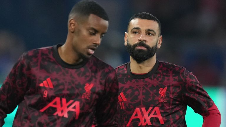 Mohamed Salah was named on the bench against PSG