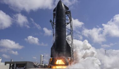 SpaceX Starship V3 from Starbase, Texas on April 14, 2026