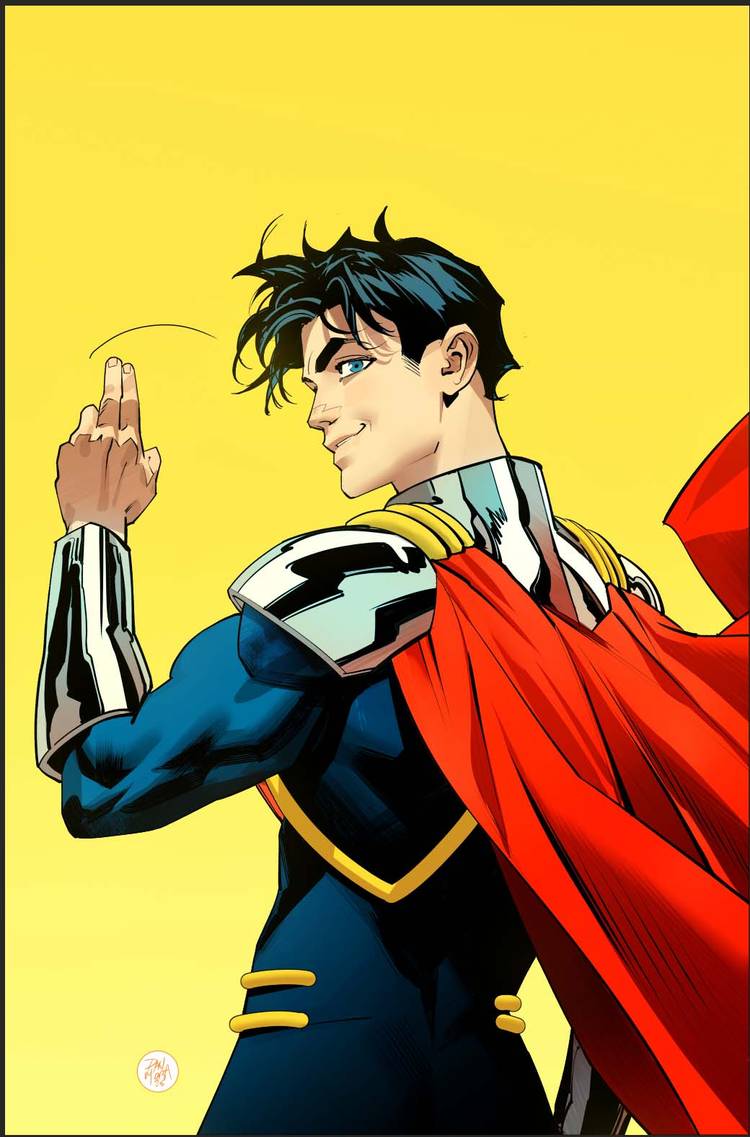 Superboy Prime replaces Clark Kent as the Man of Steel in Superman #36