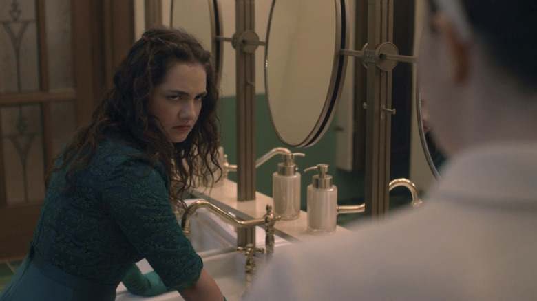 The Testaments' Mattea Conforti and Lucy Halliday