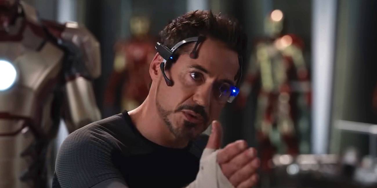 tony stark talking to pepper in iron man 3