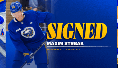 Sabres sign Strbak to 3-year, entry-level deal