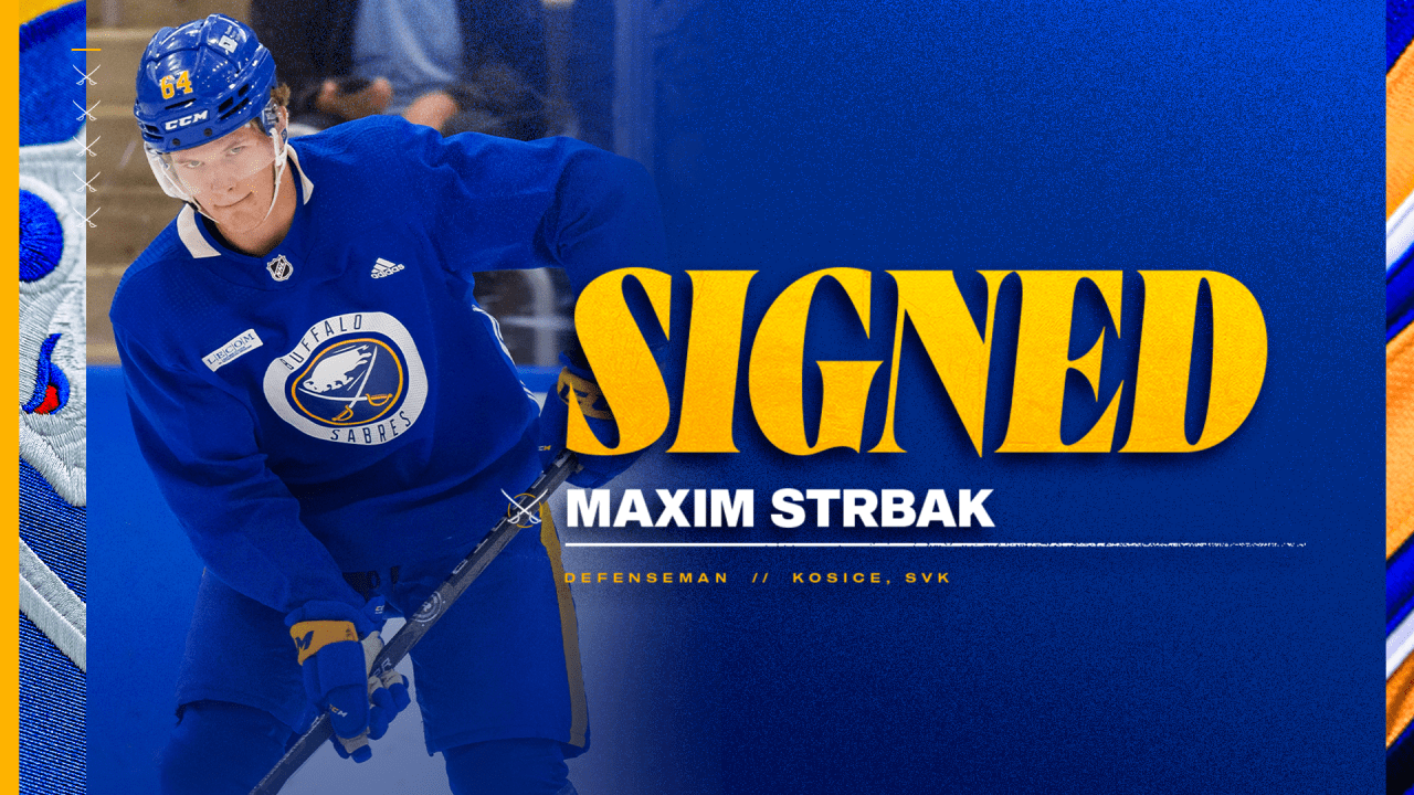 Sabres sign Strbak to 3-year, entry-level deal