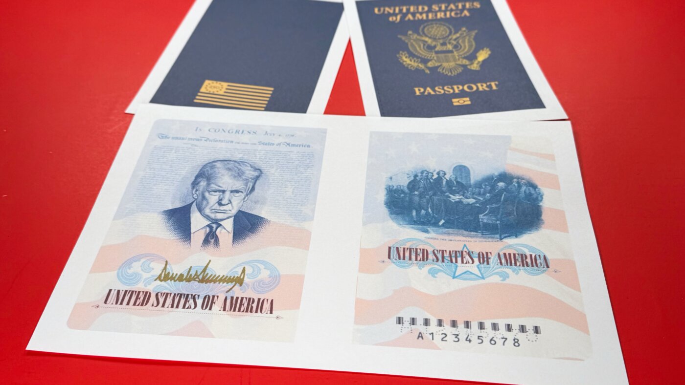U.S. to issue commemorative passports with Trump’s picture for America's 250th birthday : NPR
