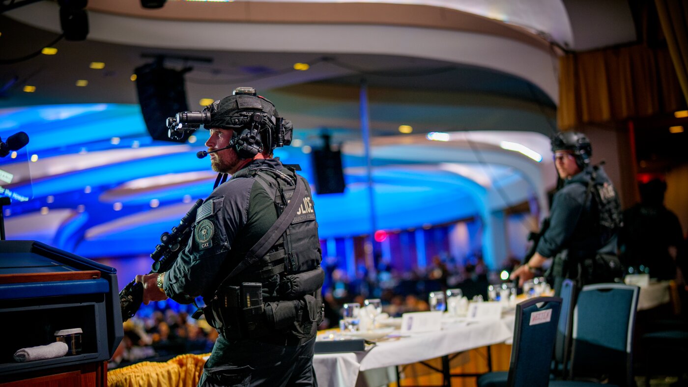 Suspected correspondents' dinner gunman charged on 3 counts : NPR