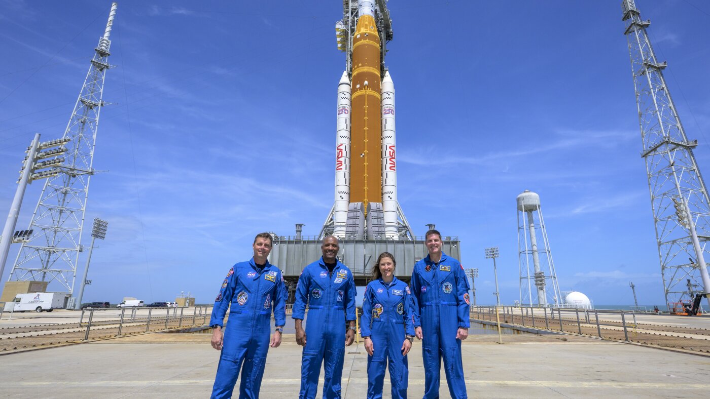 NASA Artemis II astronauts about to moon launch : NPR