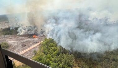 A fast-growing Georgia wildfire tops 31 square miles, with evacuations possible : NPR