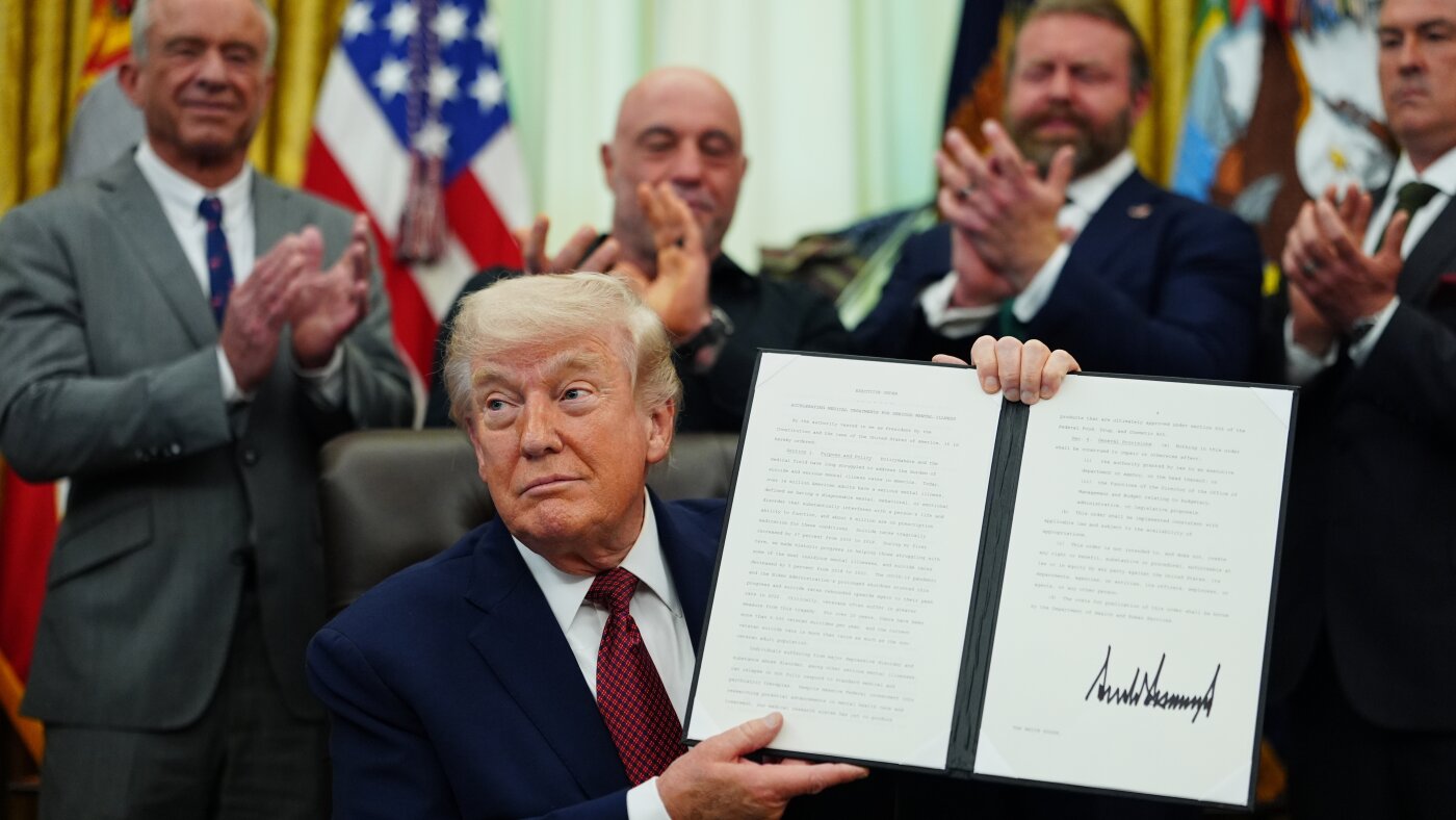 Trump expedites review of psychedelics to treat mental health disorders : NPR