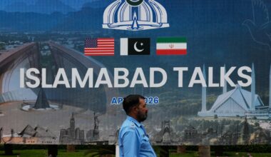 U.S.-Iran peace talks begin in Islamabad after weeks of frantic diplomacy : NPR
