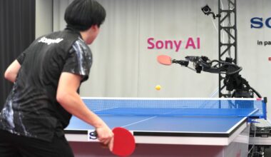 A robot Sony built with AI is defeating human pros at table tennis