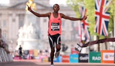 Sabastian Sawe wins London Marathon in world-record time, first to finish under two hours