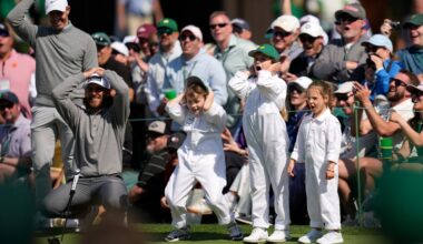 Tommy Fleetwood's son shines at Augusta's Par 3 Contest, even though Ike's Pond gets him again